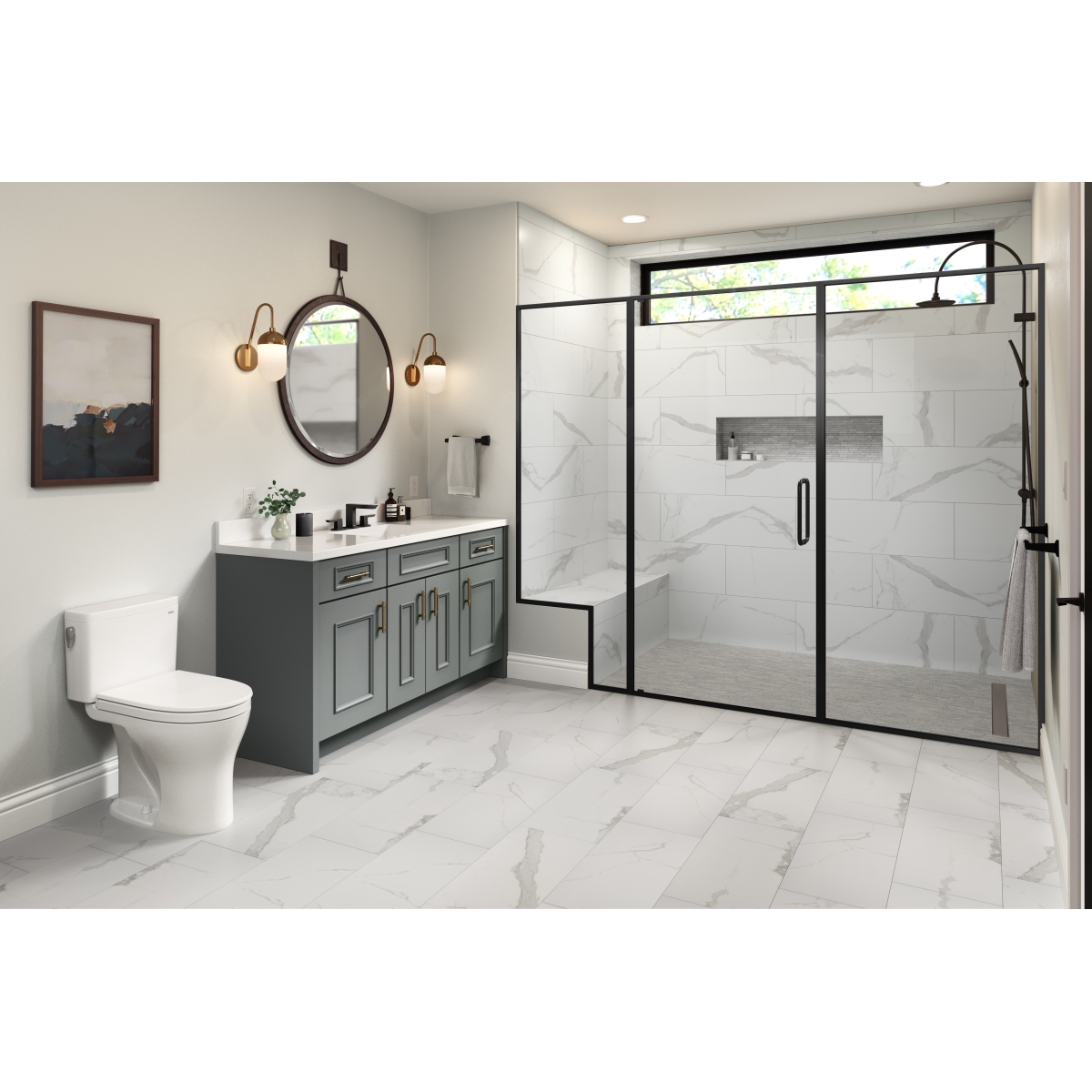 Marble Polished Linear Mosaic